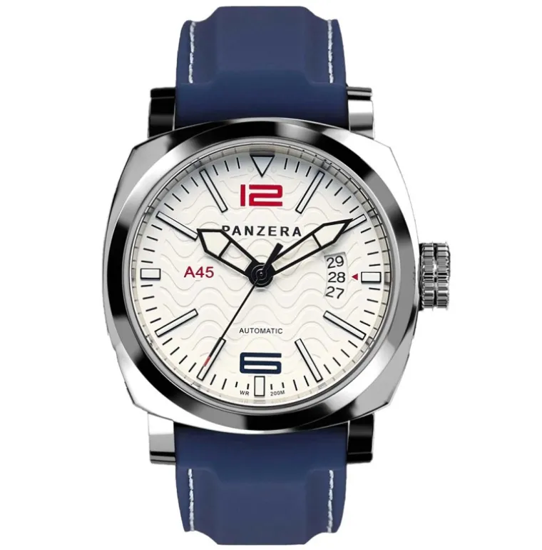 Aquamarine 45 - White Blue Silicone