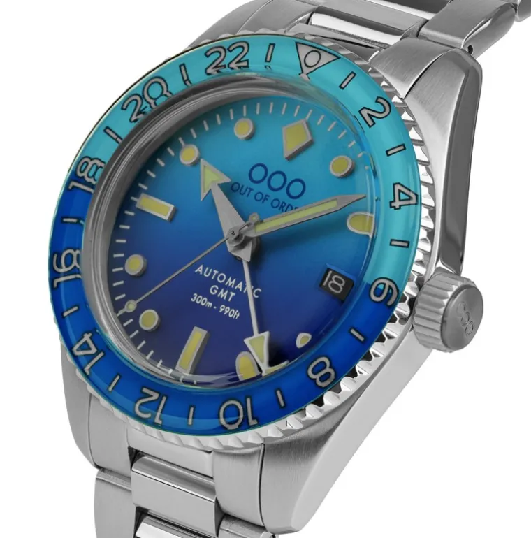 BOMBA BLU AUTOMATIC GMT - ULTRA BRUSHED