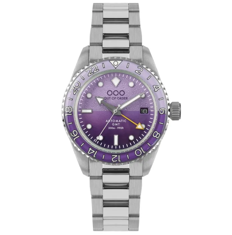 DARK VIOLET AUTOMATIC GMT - ULTRA BRUSHED