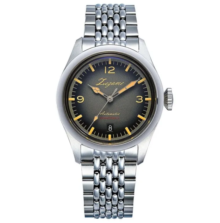 Eyes Gray Stainless Steel watch 38mm
