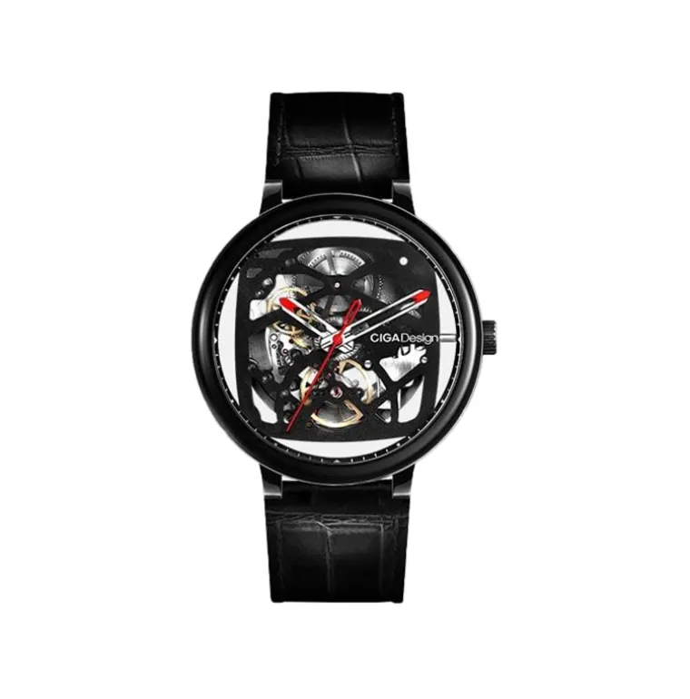 FANG YUAN BLACK AUTOMATIC MECHANICAL SKELETON