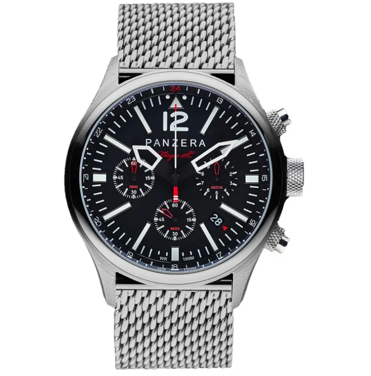 Flieger 46 Chronograph Sabre Mesh