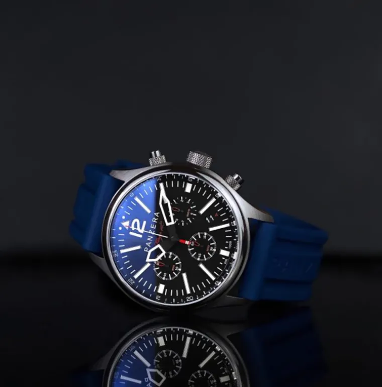 flieger__chronograph_sabr_3.webp Flieger 46 Chronograph Sabre Mesh