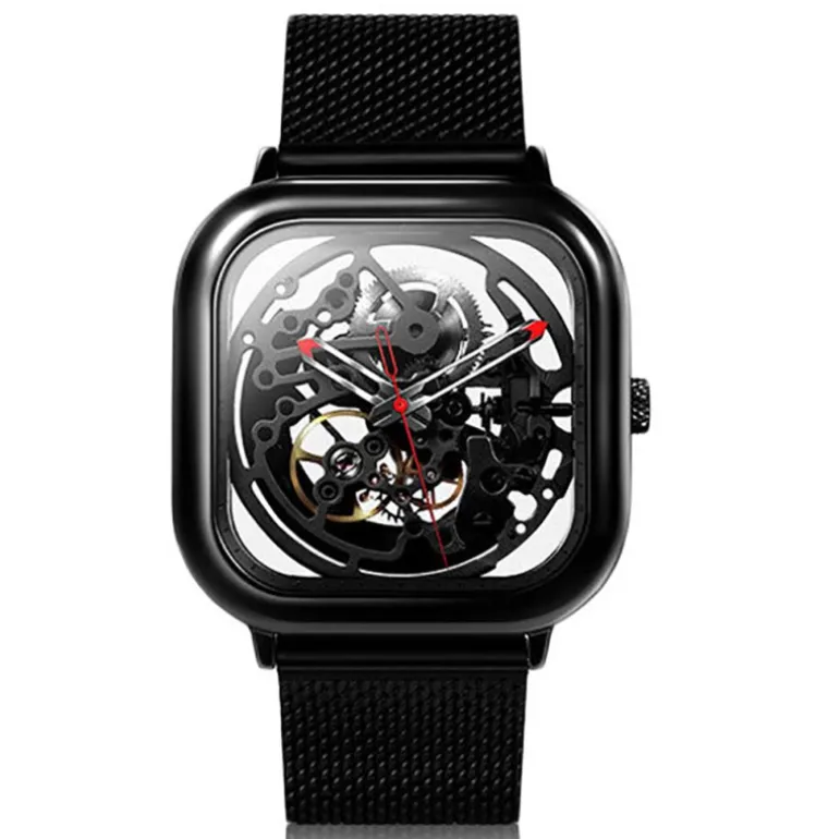 Full Hollow Automatic Skeleton Black