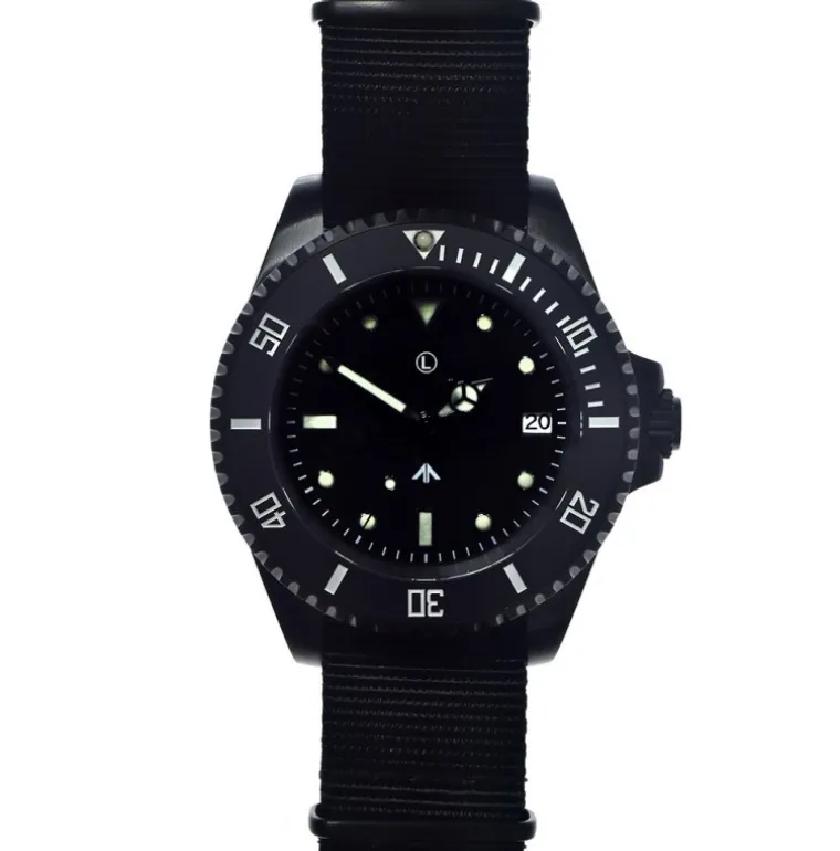 24 Jewel 300m Auto Submariner Black PVD Steel (Sterile)