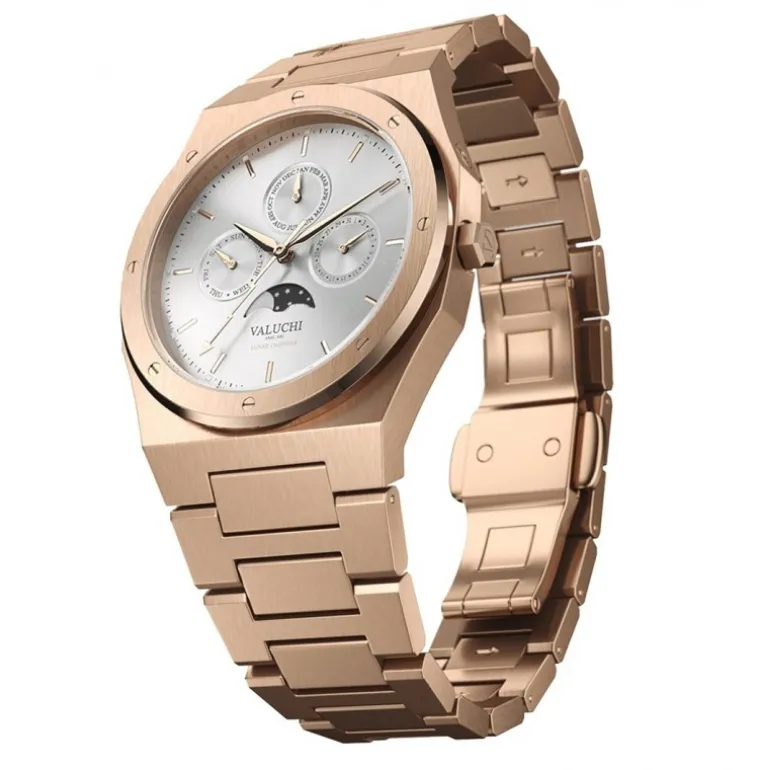 Lunar Calendar - Rose Gold White