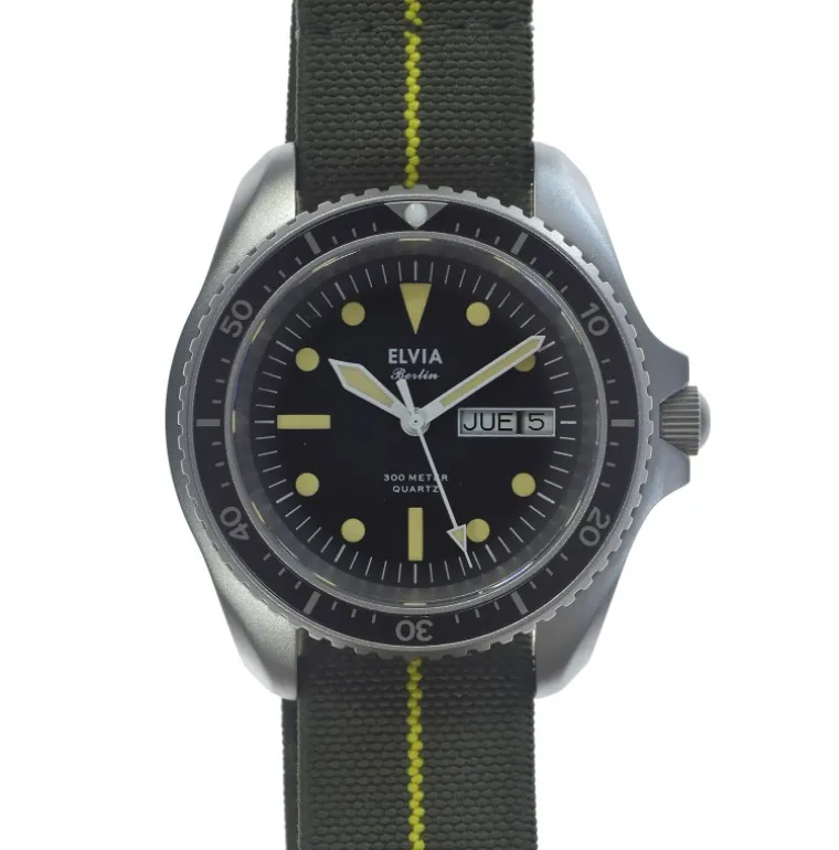 MWC Elvia Quartz Military Day-Date