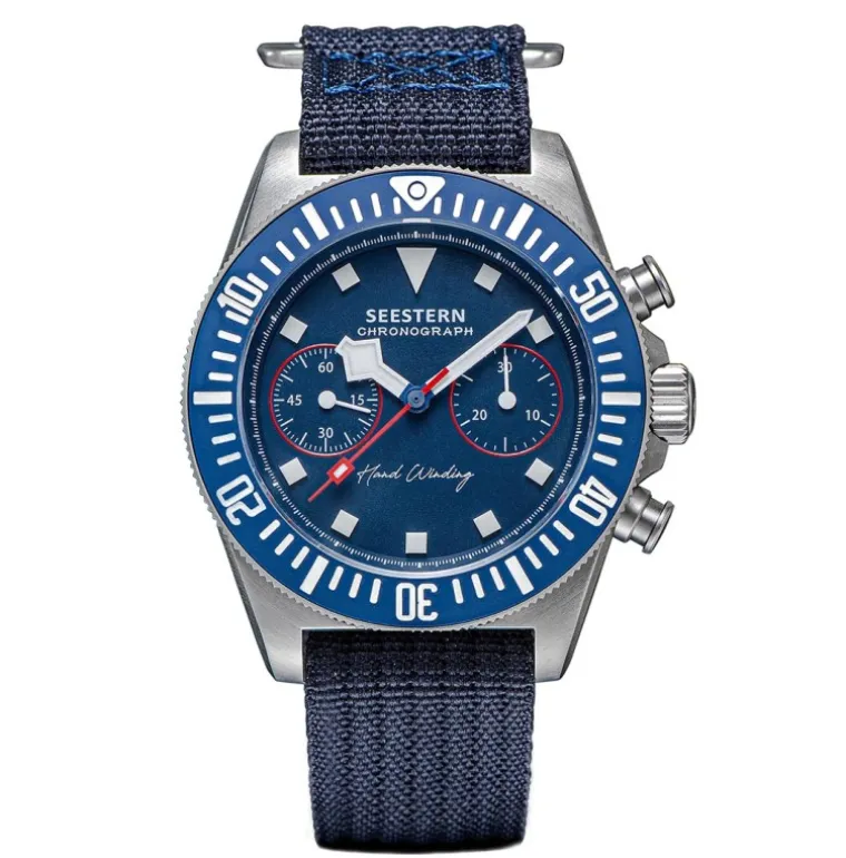 Seestern Blue Manual Chronograph