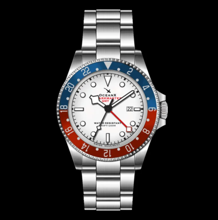SHARKMASTER GMT PILOT WHITE II