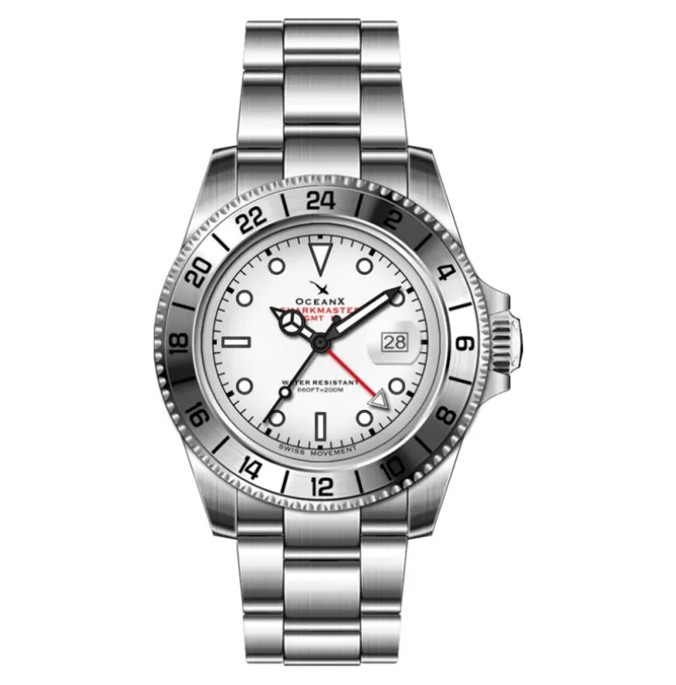 SHARKMASTER GMT STEEL WHITE