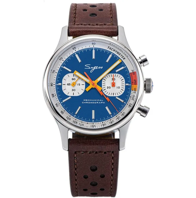Sugess Mechanical Chrono Blue 387F