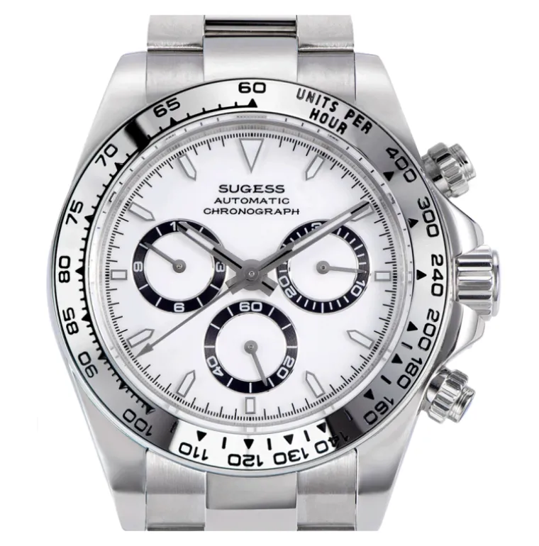 Sugess S418-2 Automatic Chronograph SL4801 White