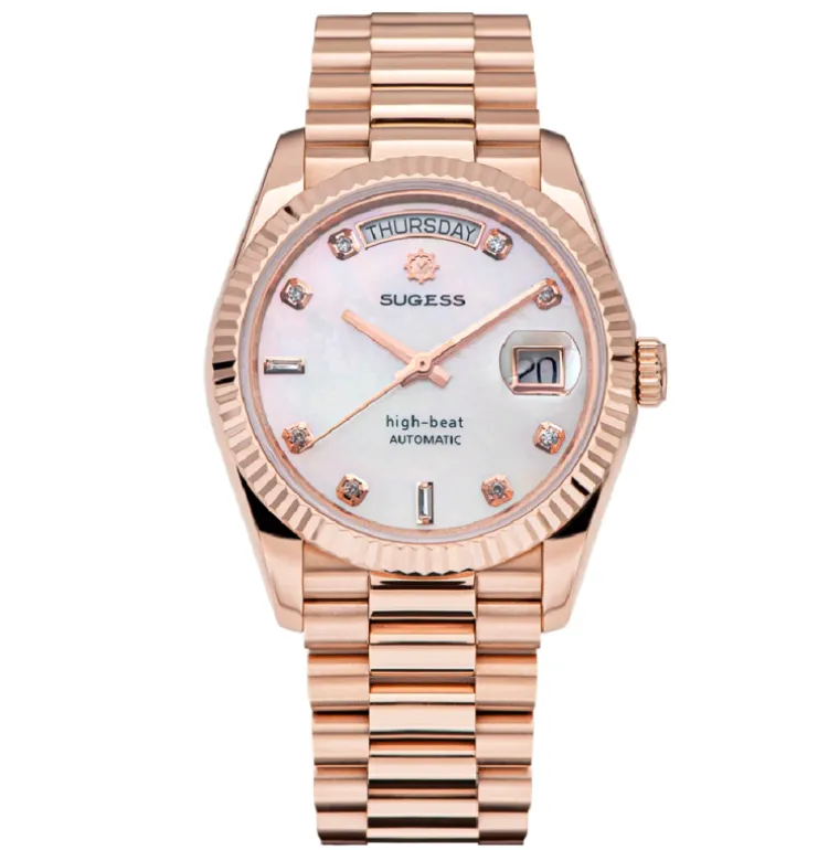 Sugess S449 MOP Rose Gold White