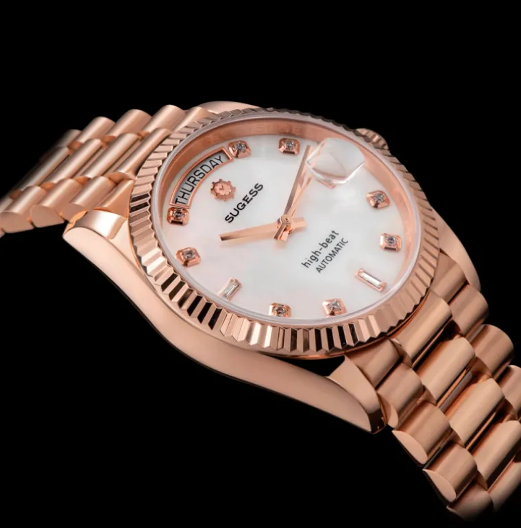 Sugess S449 MOP Rose Gold White