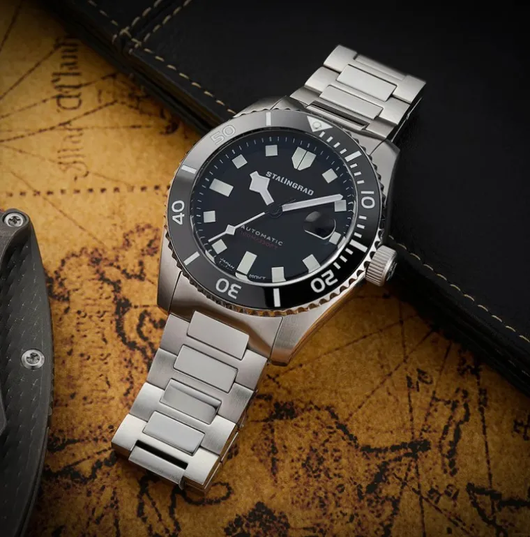 Volga Defender Black Dial 316L BRACELET
