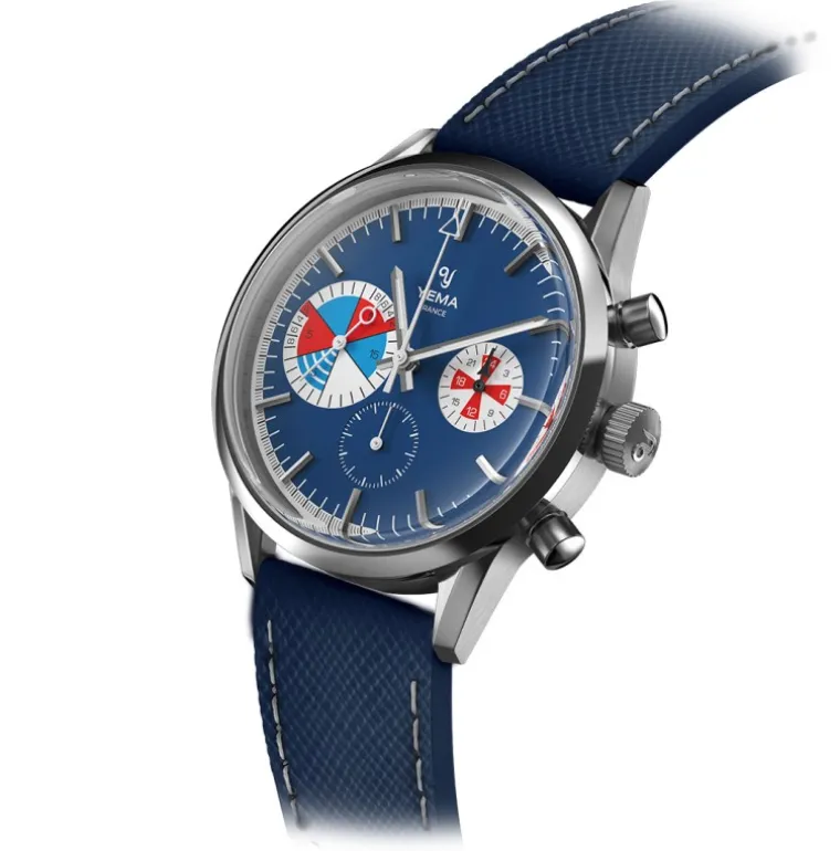 Yachtingraf Croisière Meca-Quartz Leather Blue