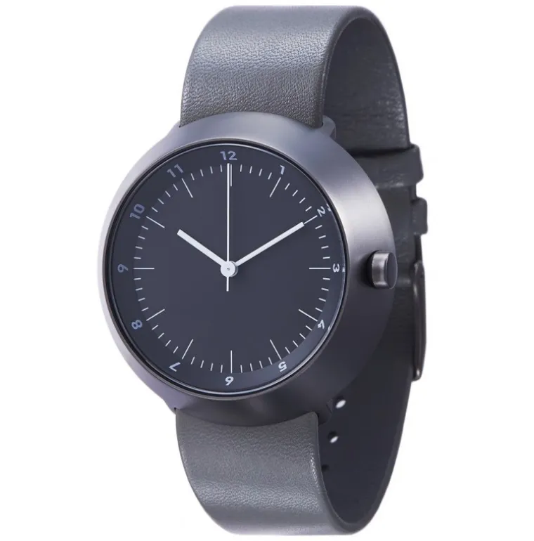 Fuji Gunmetal Grey Leather