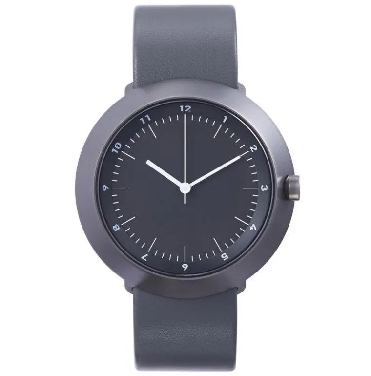 Fuji Gunmetal Grey Leather