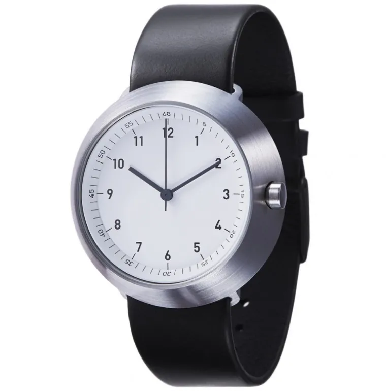 Fuji White Black Leather