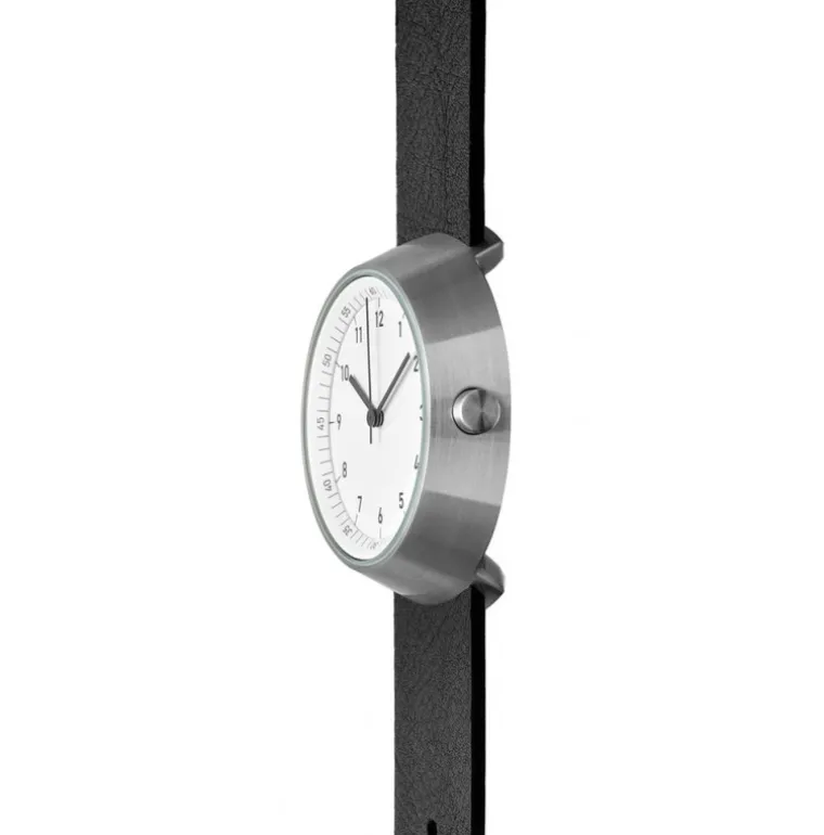 Fuji White Black Leather