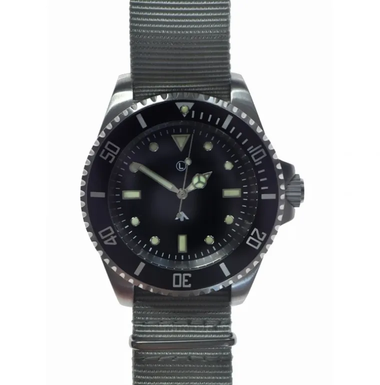 Hybrid 300m/1000ft Stainless Steel Military Divers Watch (Sterile)
