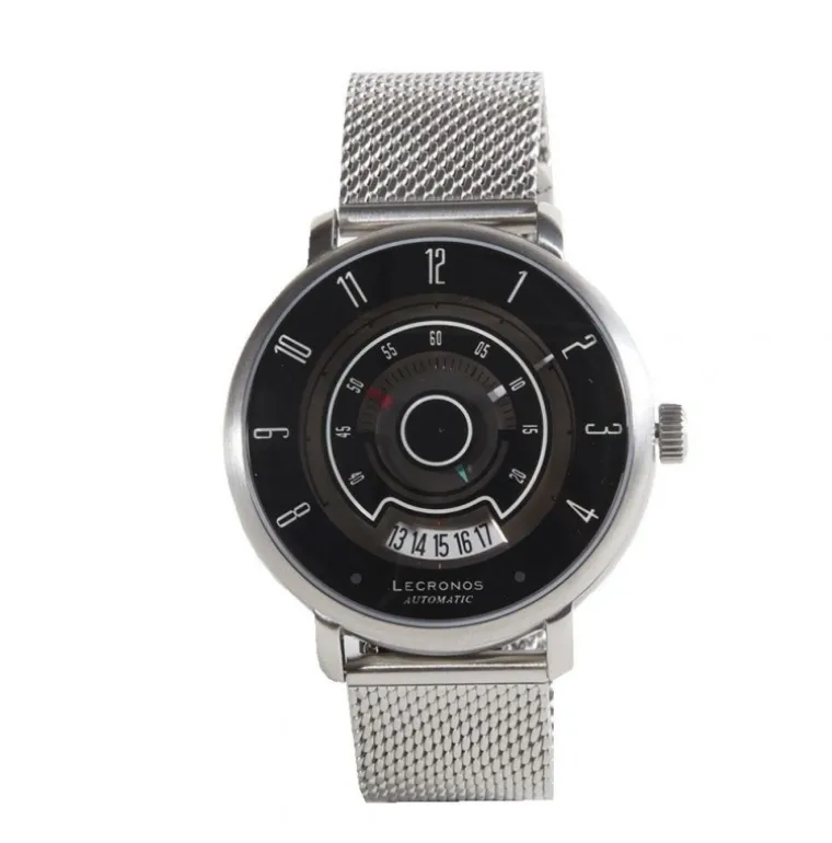 Lecronos Silver - Black Mesh